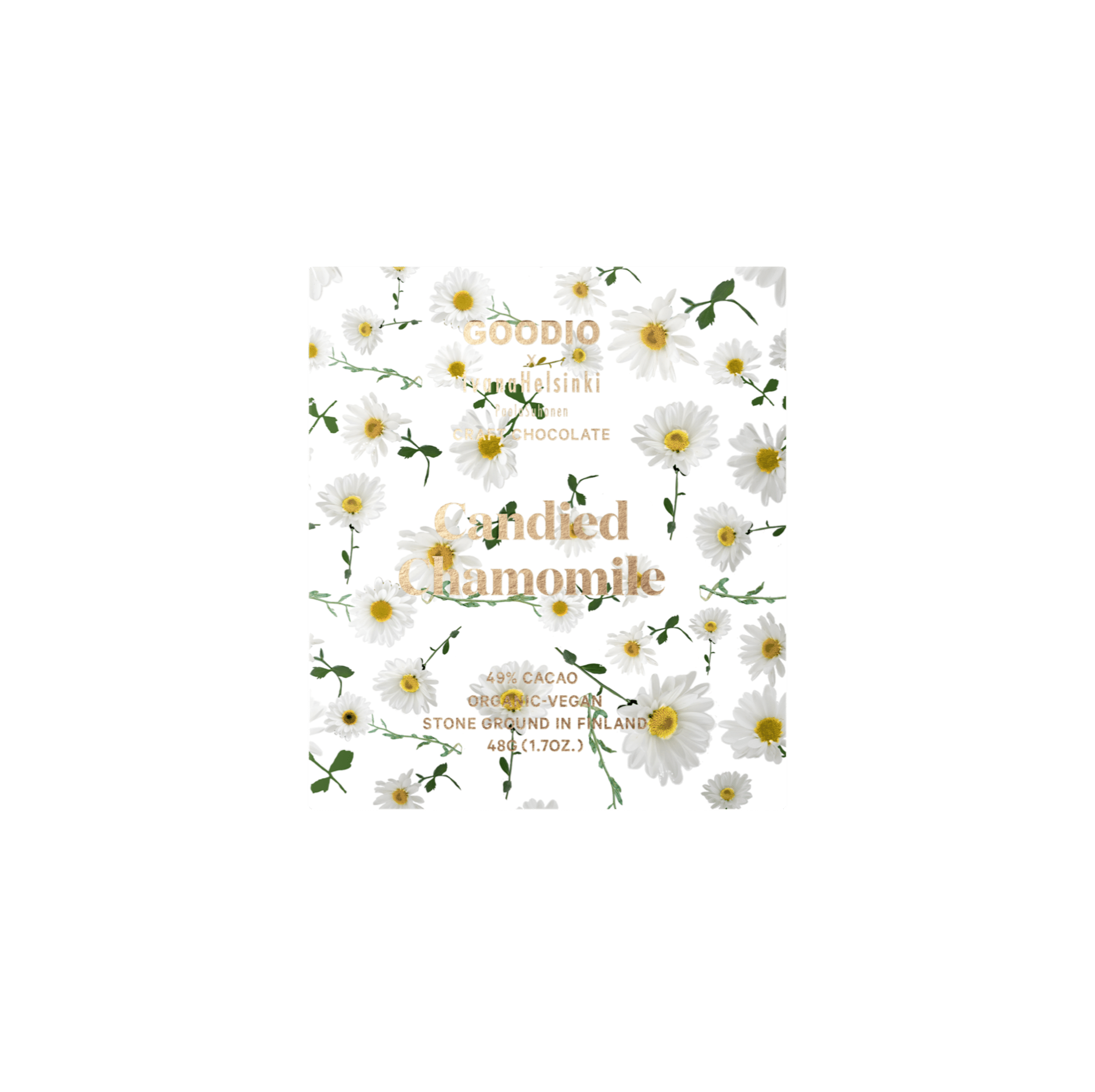 Candied Chamomile vegan Chocolate 49% – Goodio USA