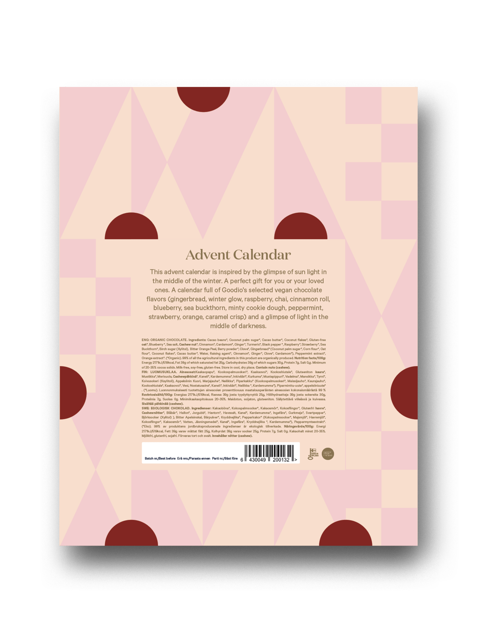 Goodio Glimpse of Light Advent Calendar - Goodio USACraft Chocolate