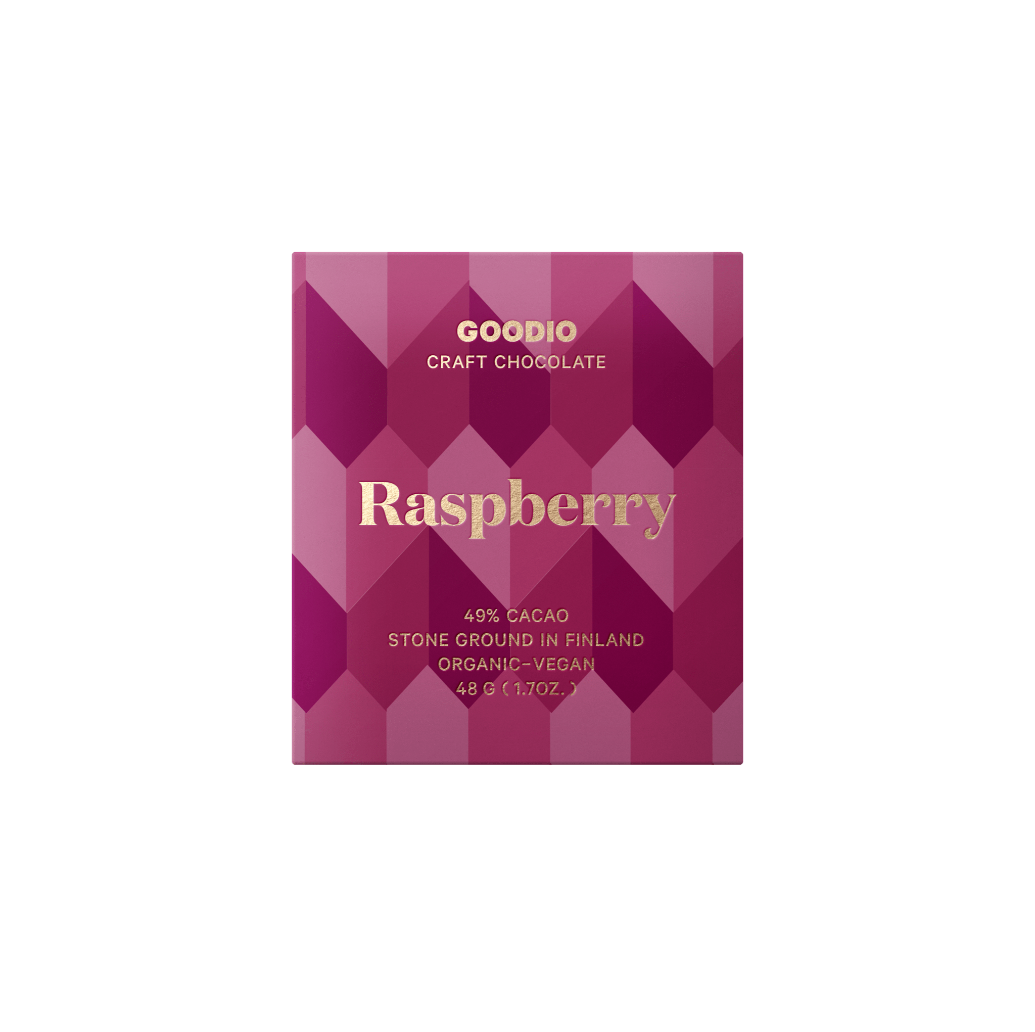 Raspberry vegan Chocolate 49% – Goodio USA