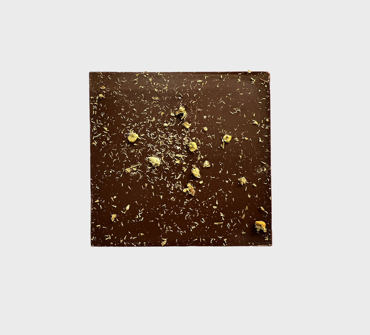 Candied chamomile vegan chocolate