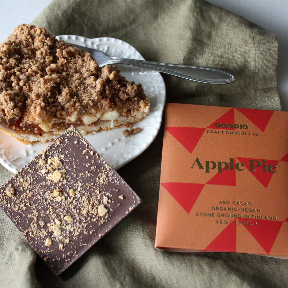 Apple Pie Chocolate 49% - Goodio USACraft Chocolate