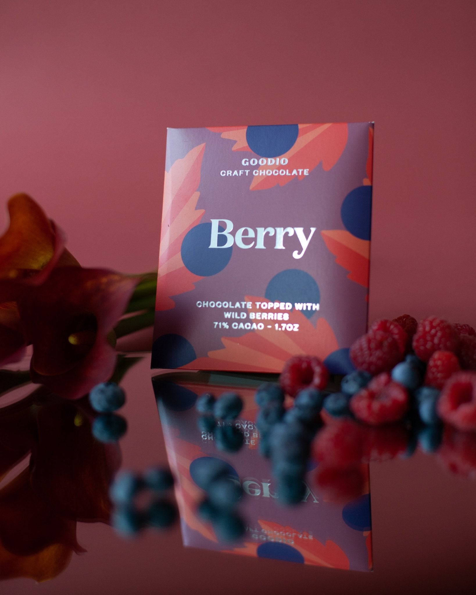 Berry Chocolate 71% - Goodio USACraft Chocolate