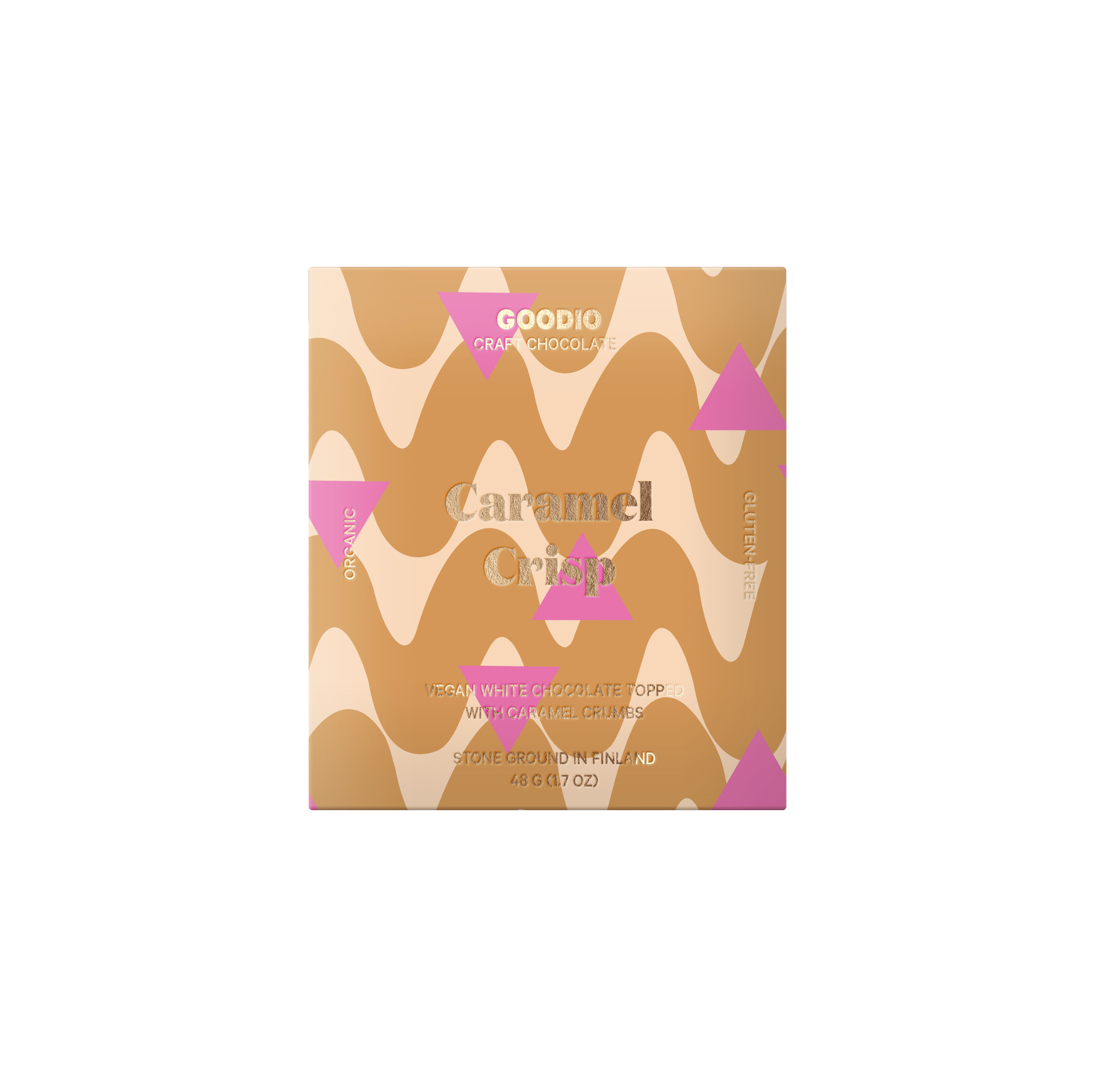 Caramel Crisp White Chocolate - Goodio USAOrganic & Vegan Chocolate