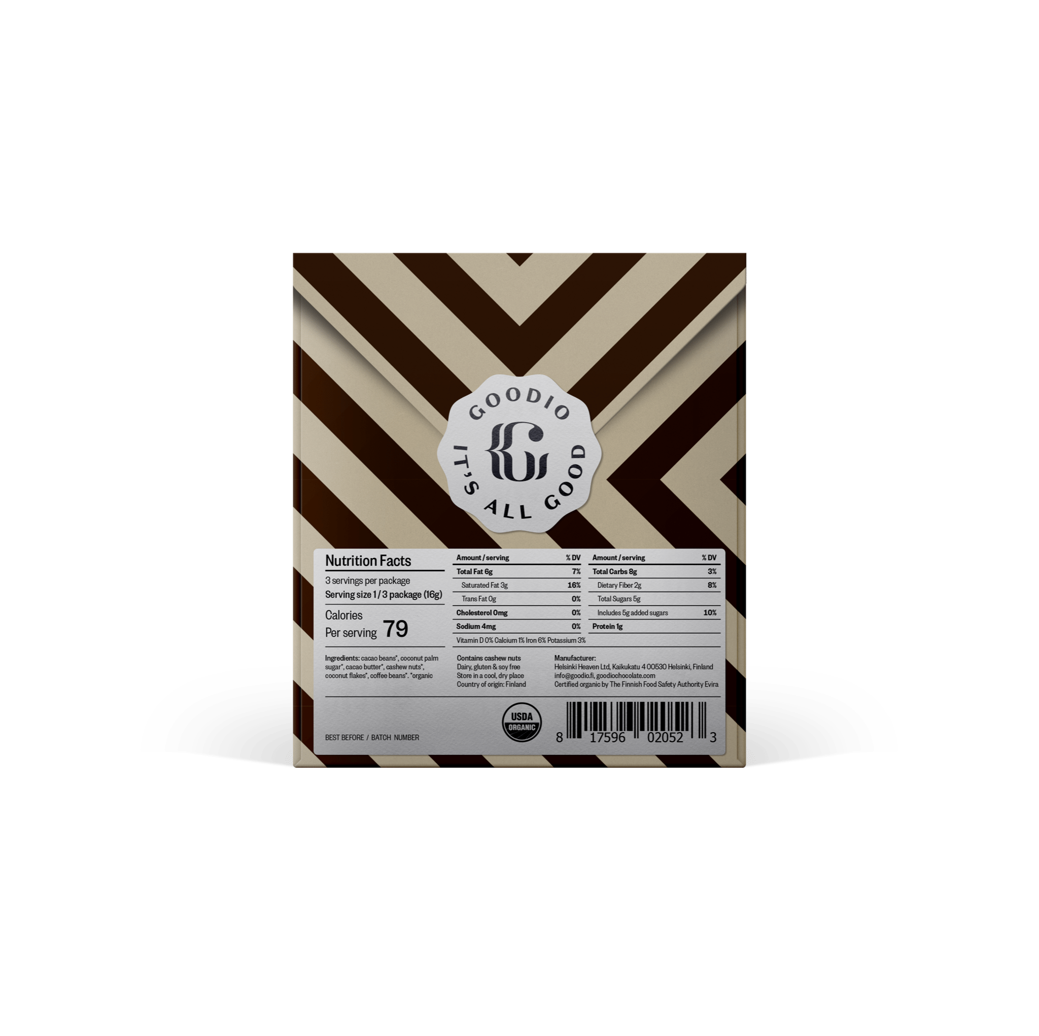 Coffee Chocolate 56% - Goodio USAOrganic & Vegan Chocolate