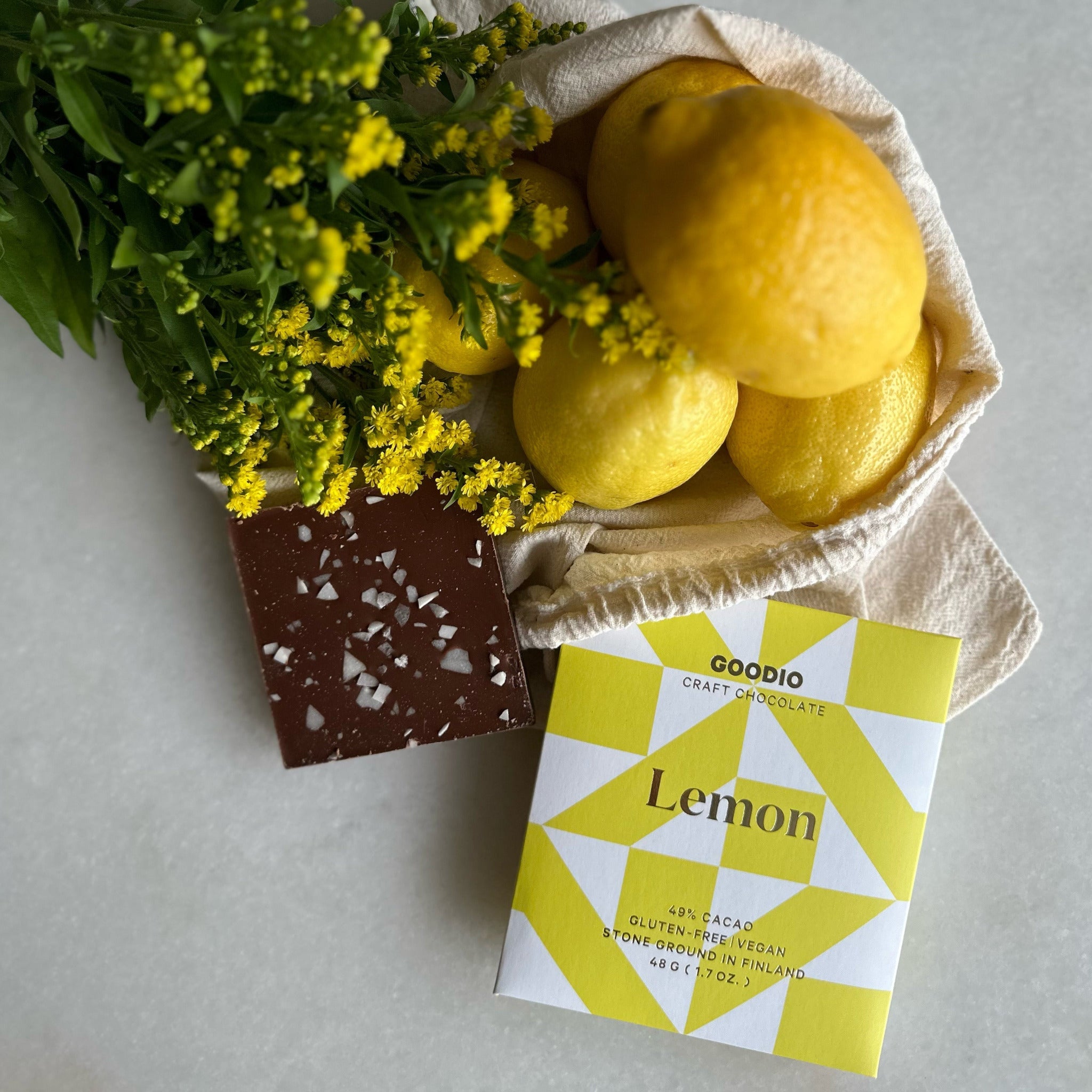 Lemon Chocolate 49% - Goodio USACraft Chocolate