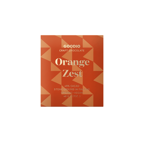 Orange Zest vegan Chocolate 49% – Goodio USA