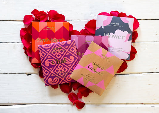 Pink Bundle - 5 bars - Goodio USACraft Chocolate