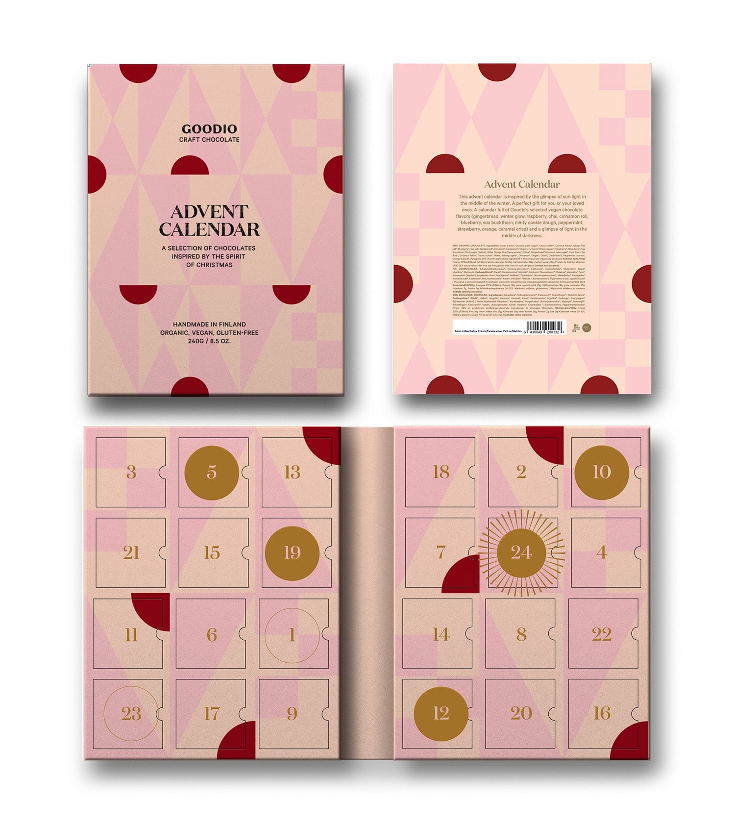PRE - ORDER: Advent Calendar & 3 FREE Goodio chocolate bars - Goodio USA