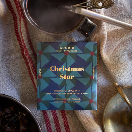 Pre - order Christmas Star Chocolate 35% - Goodio USACraft Chocolate