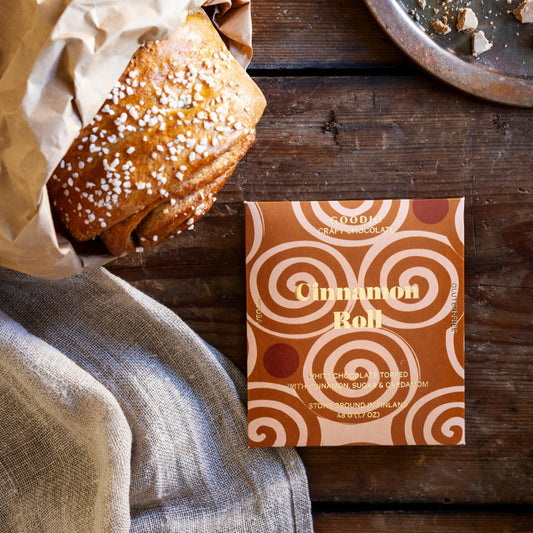 Pre - Order Cinnamon Roll Chocolate - Goodio USACraft Chocolate