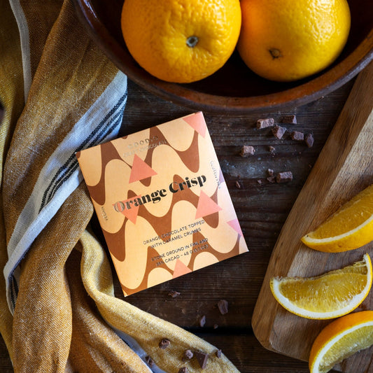 Pre - order Orange Crisp Chocolate 35% - Goodio USACraft Chocolate