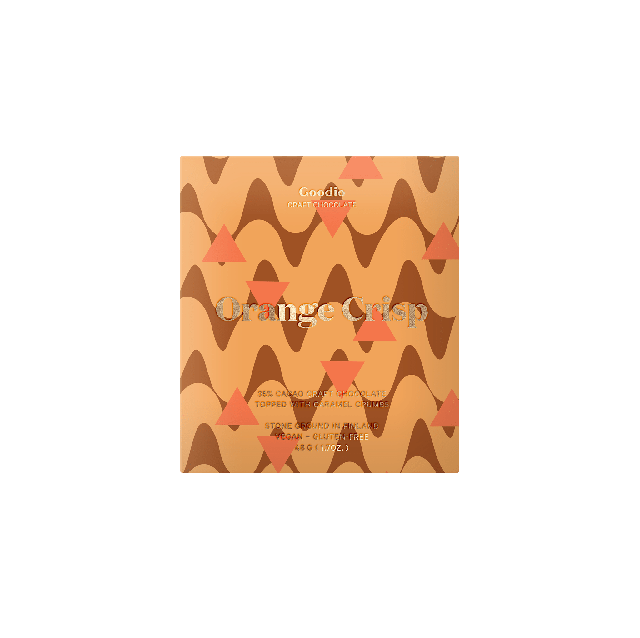 Pre - order Orange Crisp Chocolate 35% - Goodio USACraft Chocolate