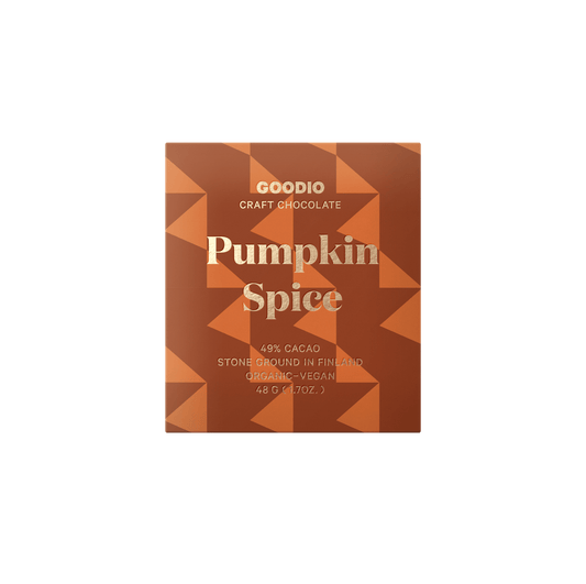 Pumpkin Spice Chocolate 49% - Goodio USACraft Chocolate