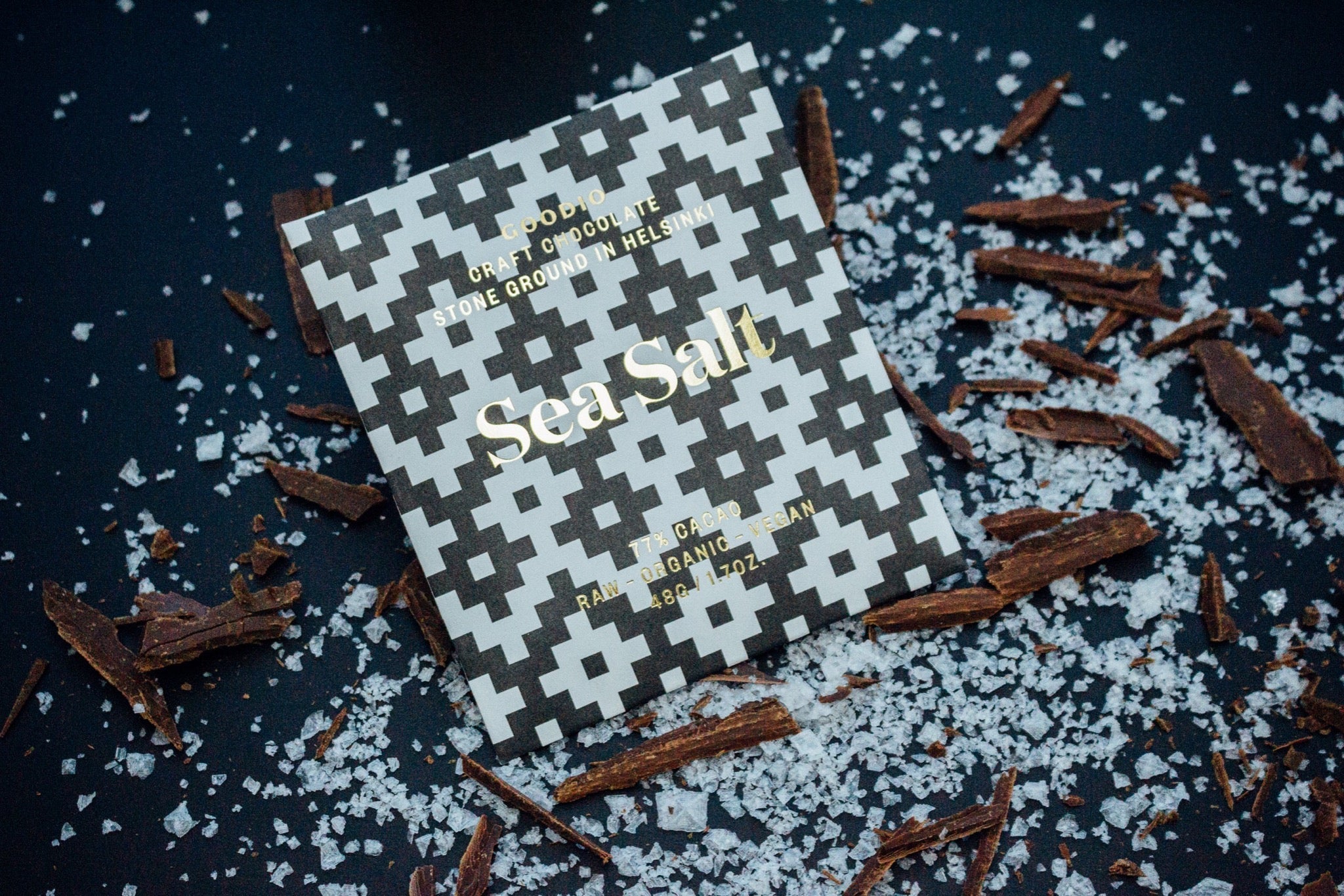 Sea Salt Chocolate 77% - Goodio USAOrganic & Vegan Chocolate