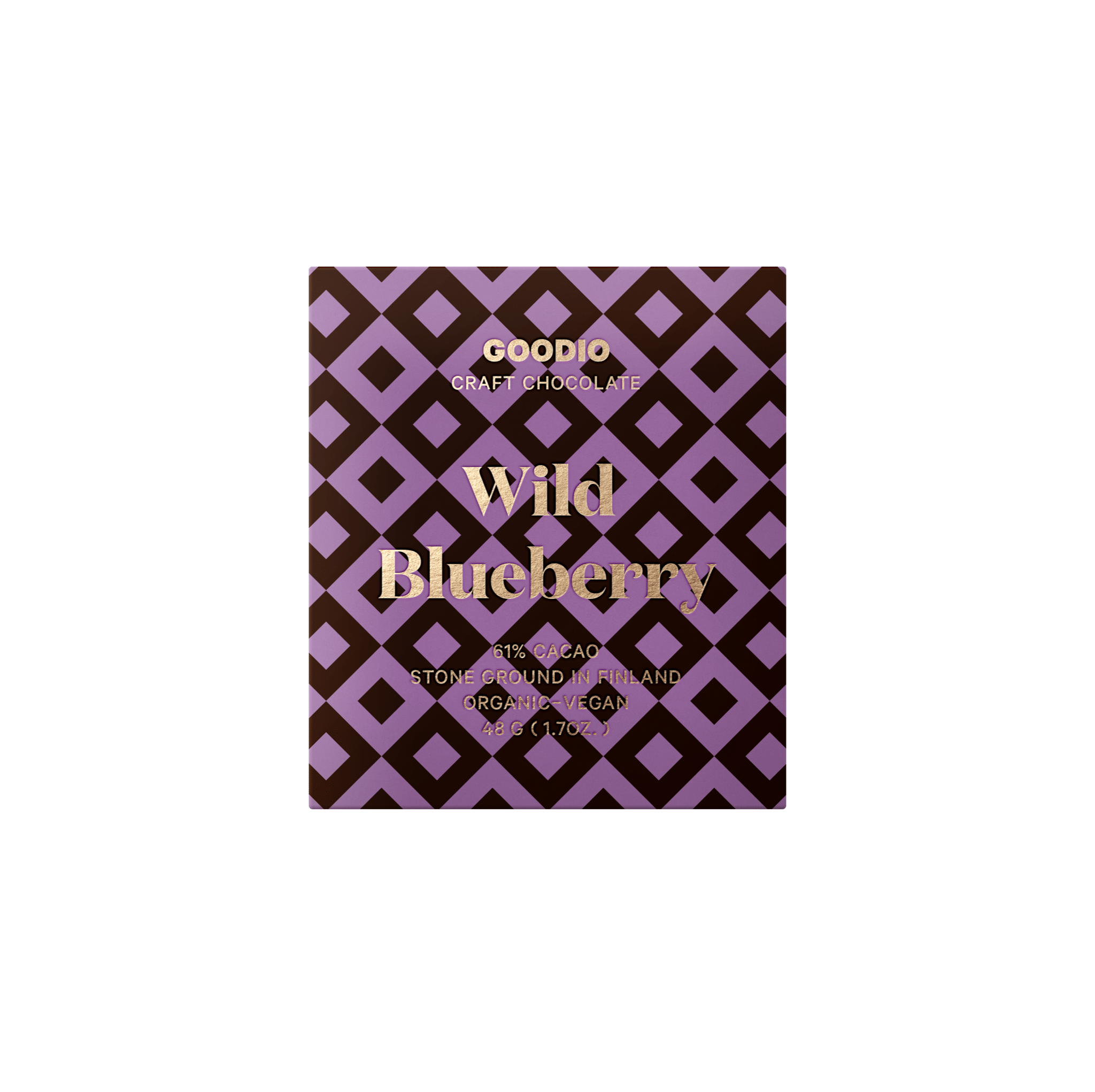 Wild Blueberry Chocolate 61% - Goodio USAOrganic & Vegan Chocolate