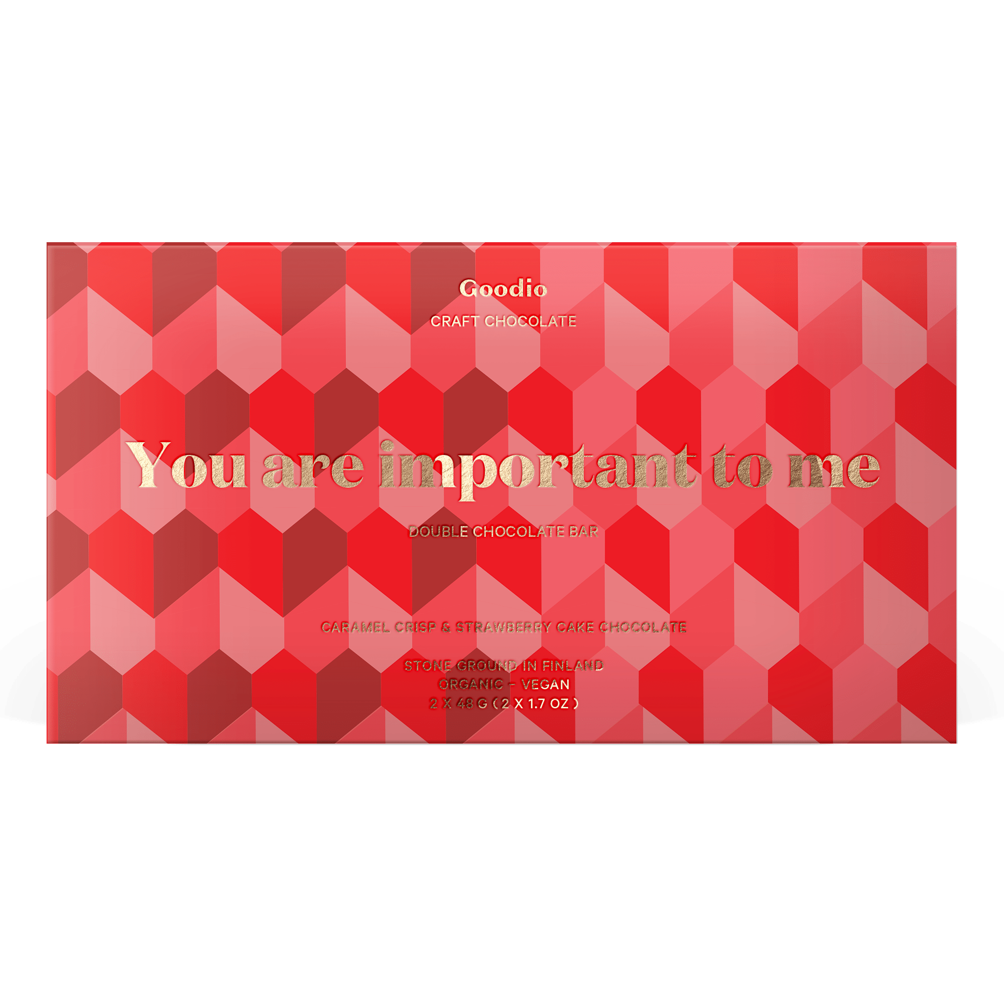 You are important to me Double chocolate bar - Goodio USA