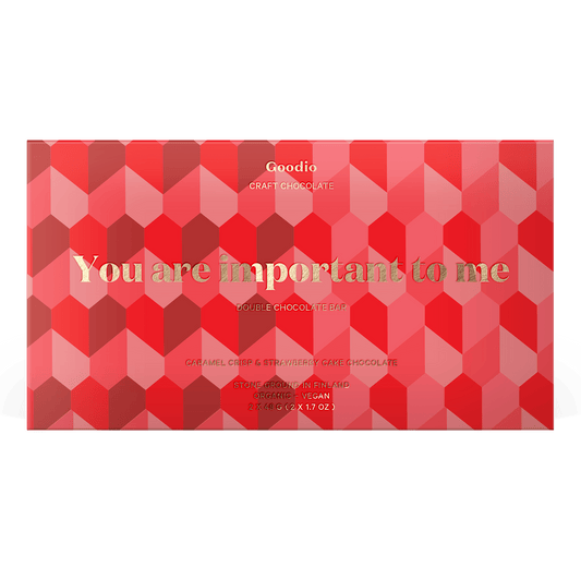 You are important to me Double chocolate bar - Goodio USA